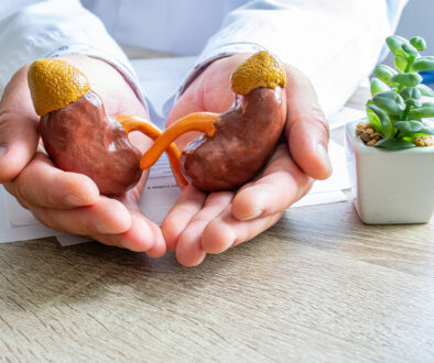 Closeup of a Doctor Holding Anatomical Models of Kidneys in His Hands How to Improve Kidney Health